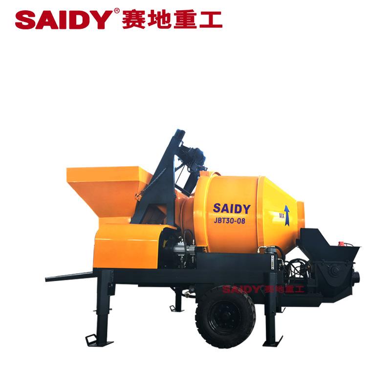 搅拌泵车一体机小型输送350搅拌机砼泵混凝土输送泵一体搅拌泵