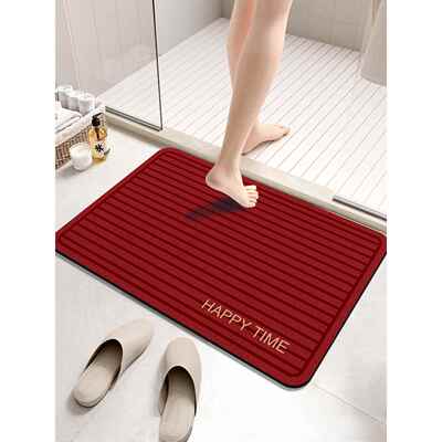 浴室防滑地垫家用厕所门垫马桶脚踏垫卫生间门口加厚硅藻泥吸水垫