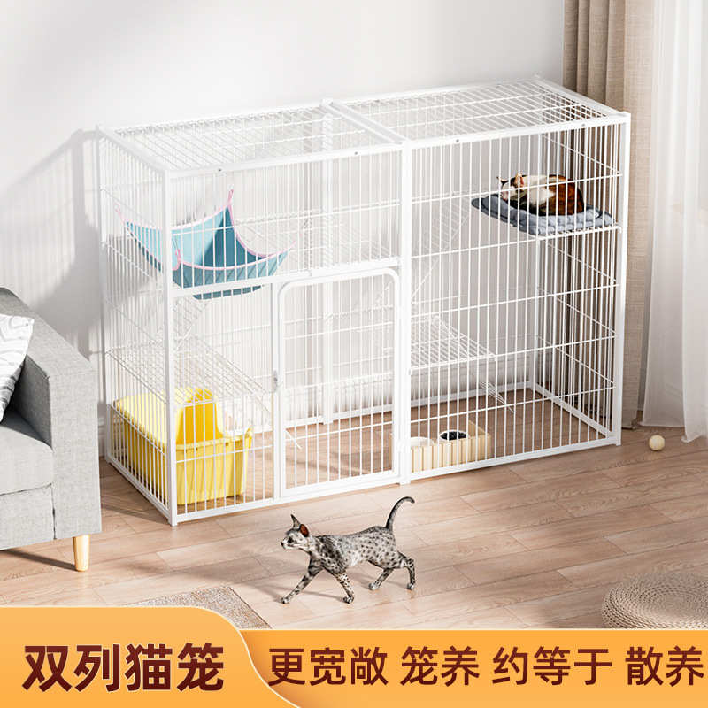 跨境批发猫笼子猫别墅超大空间猫咪大号繁殖别墅家用猫窝猫舍繁育