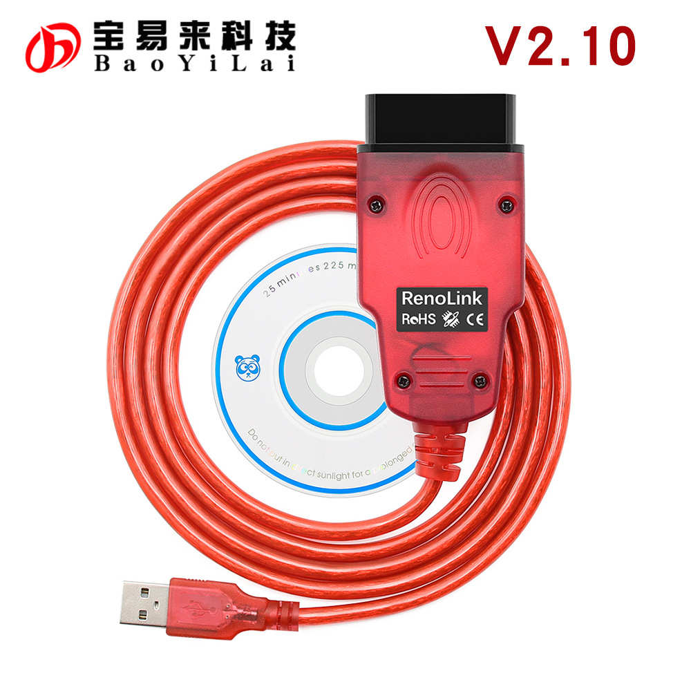 Renolink V2.10 for Renault ECU Programmer 1.99升级雷诺诊断线