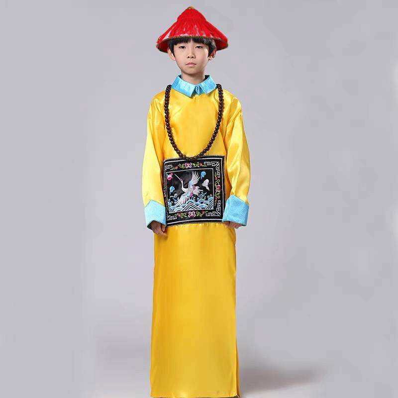 高档童朝官服满大臣服装成人古装族大清宫廷文武儿百官员清衣服演