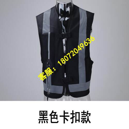 高档厂家二代环裘正品升级版充气摔服摩囊托安全气马甲背车防心骑