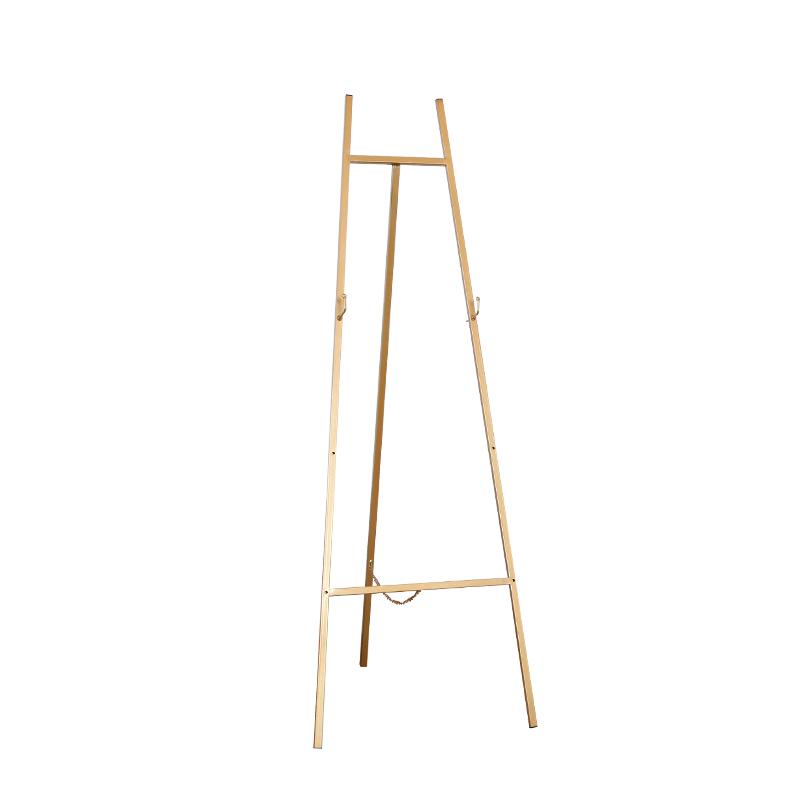 轻奢简约婚礼相框照片托架迎宾海报展示油画相框落地金属海报架