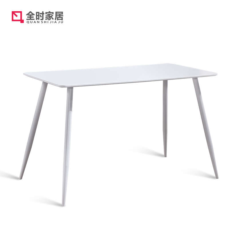 现代简约会客接待洽谈桌休闲铁艺小圆桌子长方形北欧伊姆斯四方桌