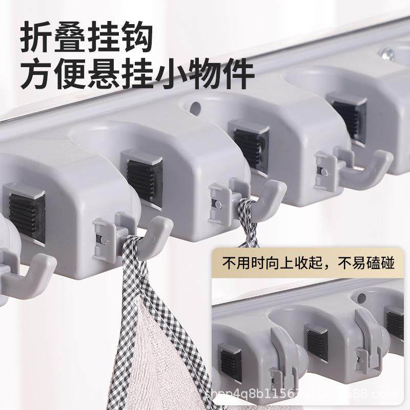 不锈钢地免打孔可移动拖落把架扫把物架置式架商用001墩布卫生间