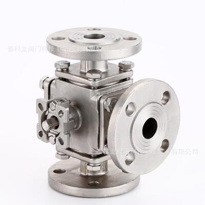 Q44F/Q45F-16P不锈钢三通球阀高平台L型T型球阀DN1532258040