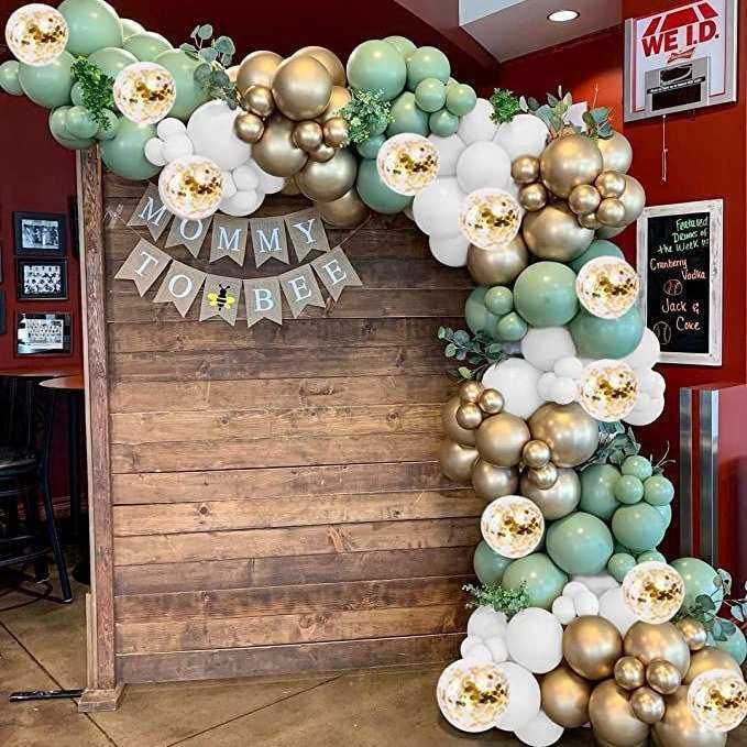 新品鼠尾草绿气球白金五彩纸屑牛油果绿丛林热带主题婚礼生日派对,节庆用品/礼品,气球,淘宝优惠券,粉丝福利购,淘宝优惠卷