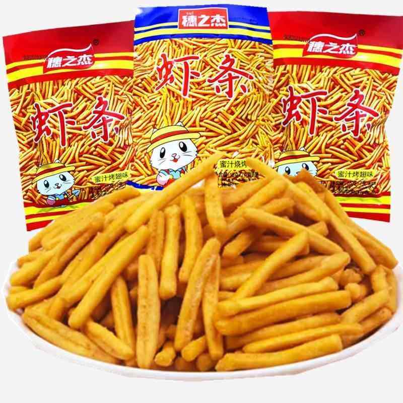 穗之杰味咪虾条蜜汁烤翅烧烤味网红膨化办公休闲小零食咪咪食品
