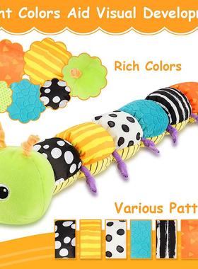Baby Rattle Muscal Caterpllar Worm Soft nfant Plush Toys