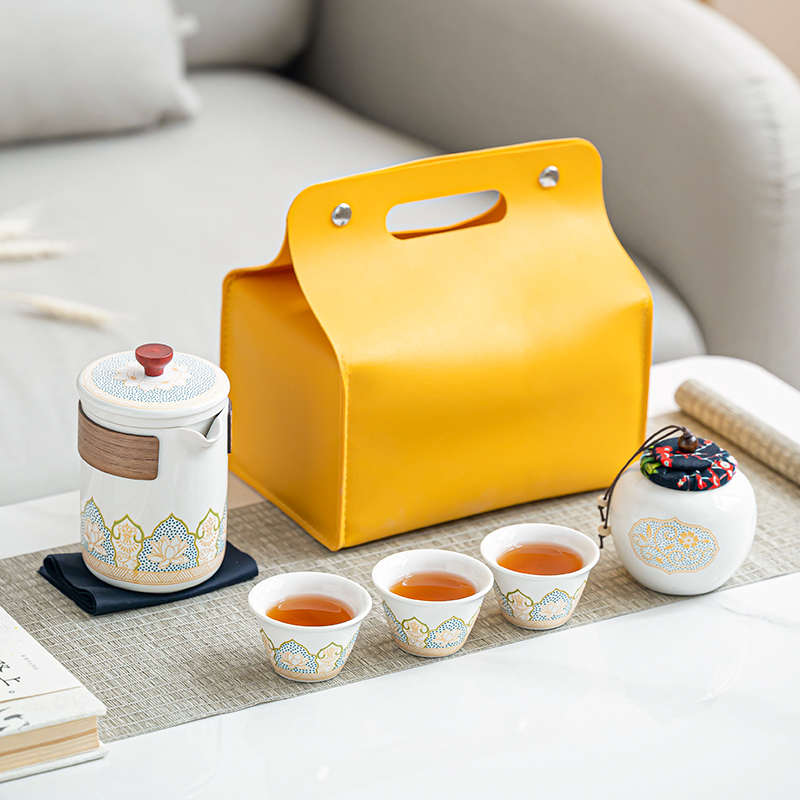 旅行茶具便携式功夫茶具套装日式户外快客杯节日公司商务礼品