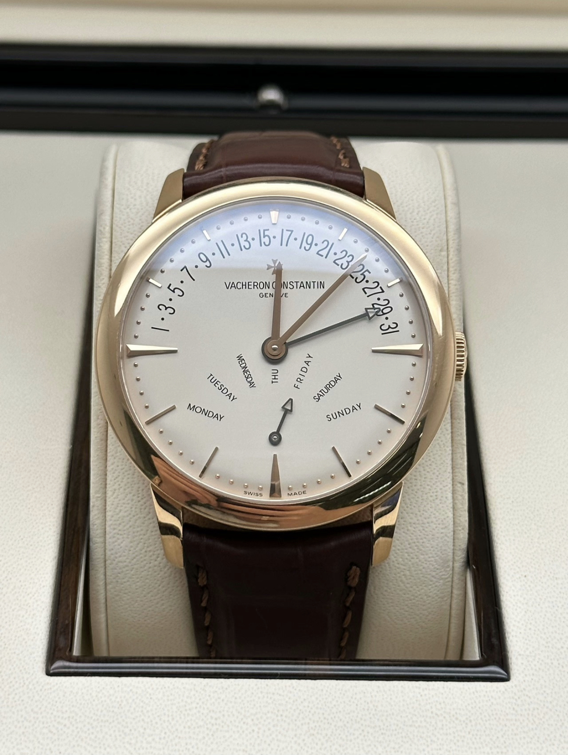 98新江诗丹顿传承18k玫瑰金86020/000R-9239自动机械42.5mm男表