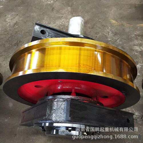 800*200mm双梁大车双边主被动车轮组架桥机桥式门式起重机轨道轮