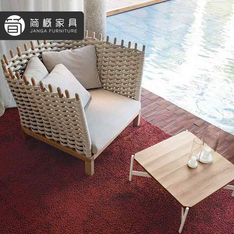 柚高端别墅木沙发组合庭花院园休吊椅秋千246露天酒店闲民宿藤编,住宅家具,户外沙发,淘宝优惠券,粉丝福利购,淘宝优惠卷