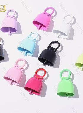 跨境热销多巴胺超响宠物项圈铃铛户外登山包挂件彩色烤漆金属牛铃