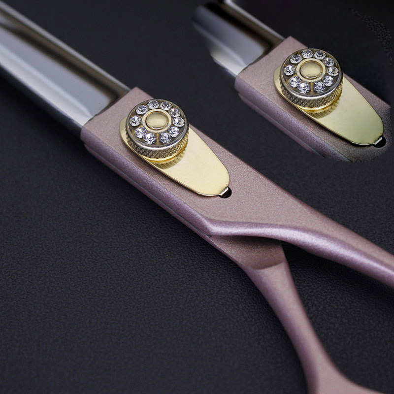 新款玫瑰金宠物剪刀专业修毛剪刀7寸440C直销包邮