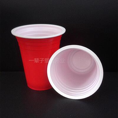 360ml American party cup Red plastic cup Drink cup cup Dance