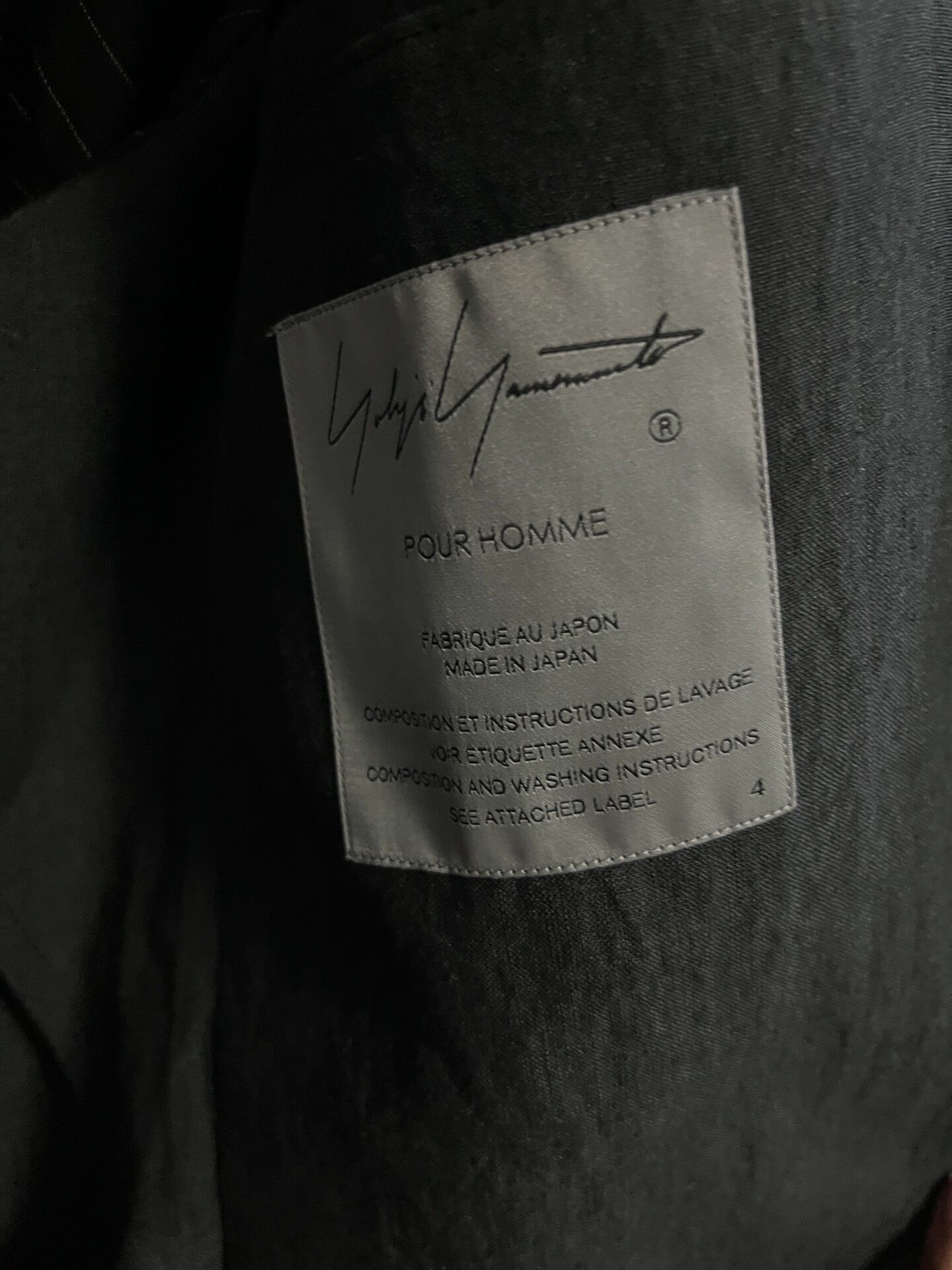Yohji Yamamoto 24SS Silver Button Jacket — front
