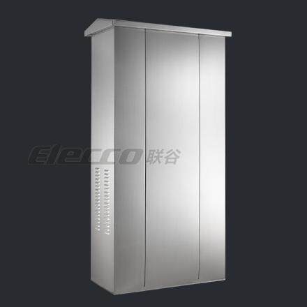 联谷不锈钢户外柜700*1700*370mm/落地动力柜IP55室外防水柜 B级