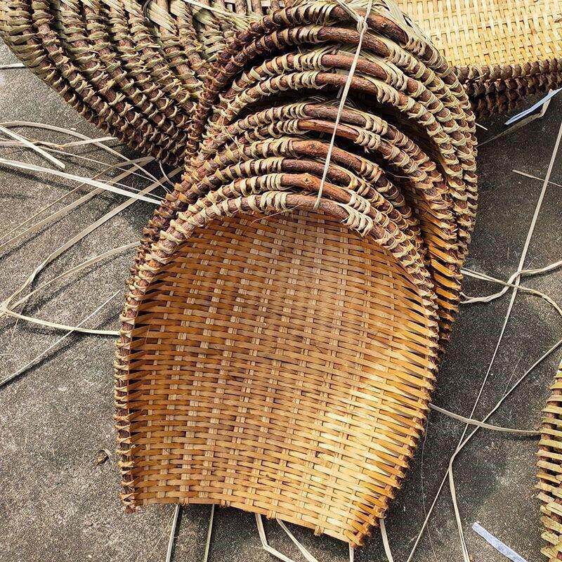 农用建筑泥基垃圾挑土粪箕畚斗挑菜沙石筐箩筐粪基箕手工竹编筲箕