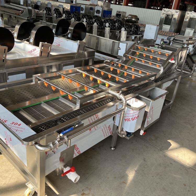 商用大容量果蔬气泡清洗机龙眼果蔬连续式清洗线海带丝高压清洗