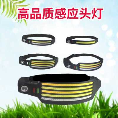 头灯充电灯蝎子夜灯跨境led感应usb钓鱼灯头灯户外批发骑行强光