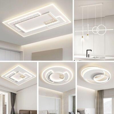 现代简约客灯顶灯2025吸年新款灯具卧室灯餐餐厅全屋套组LM387合