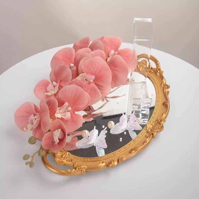 法式复古玻璃镜面托盘ins风装饰摆件首饰展示托盘结婚婚鞋盒DIY,节庆用品/礼品,堵门/游戏道具,淘宝优惠券,粉丝福利购,淘宝优惠卷