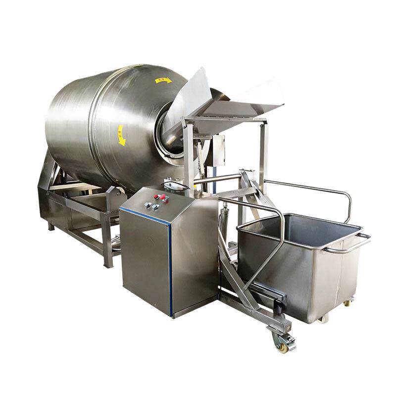 制冷功能真空滚揉机全自动肉类水产腌制搅拌设备多功能真空滚揉机