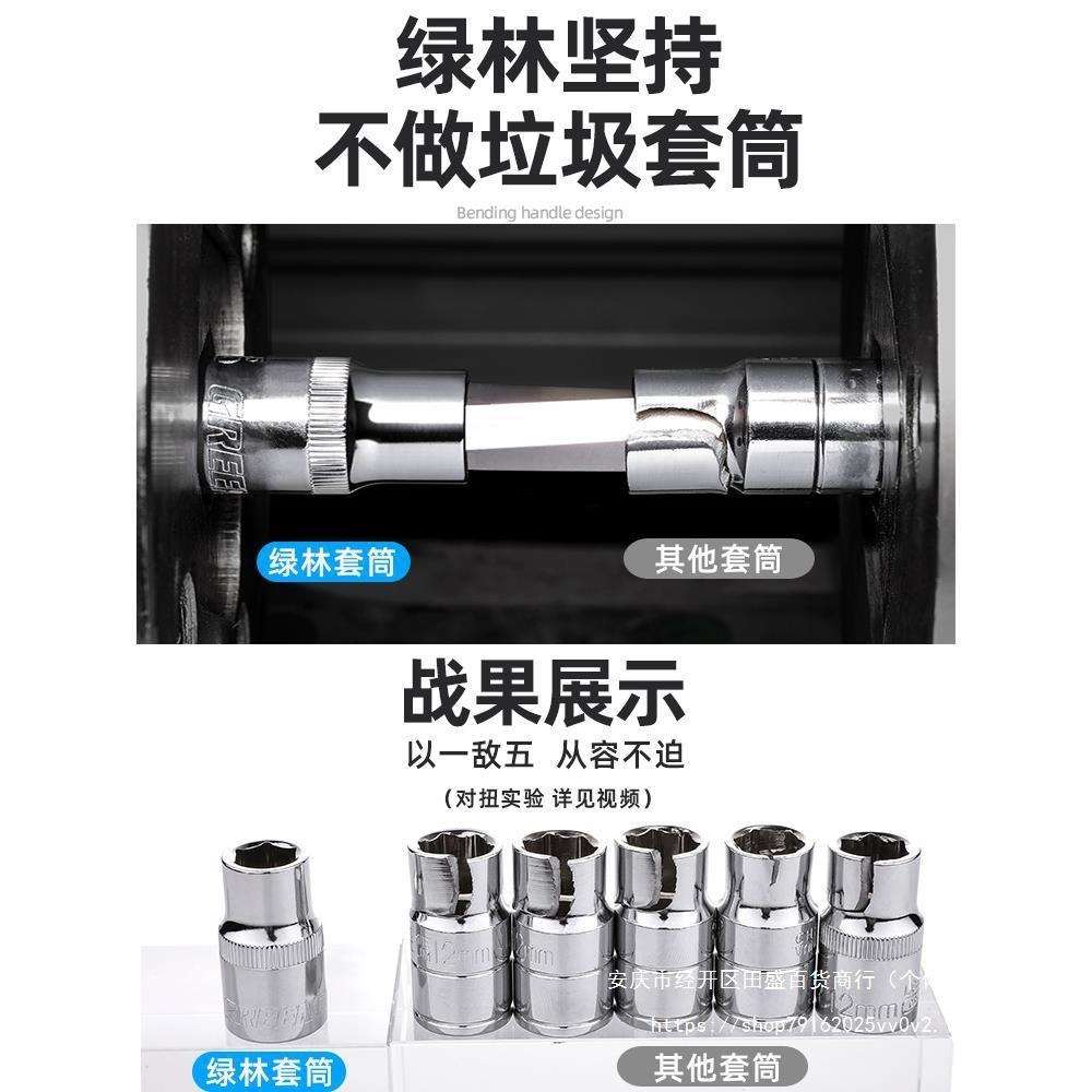 绿林汽修工具套装套筒扳手棘轮汽车维修组合修车工具箱多功能小飞图片