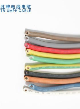 胜牌电线交联阻聚乙烯绝缘燃电线15度600V23173-81AZZB无卤电子线