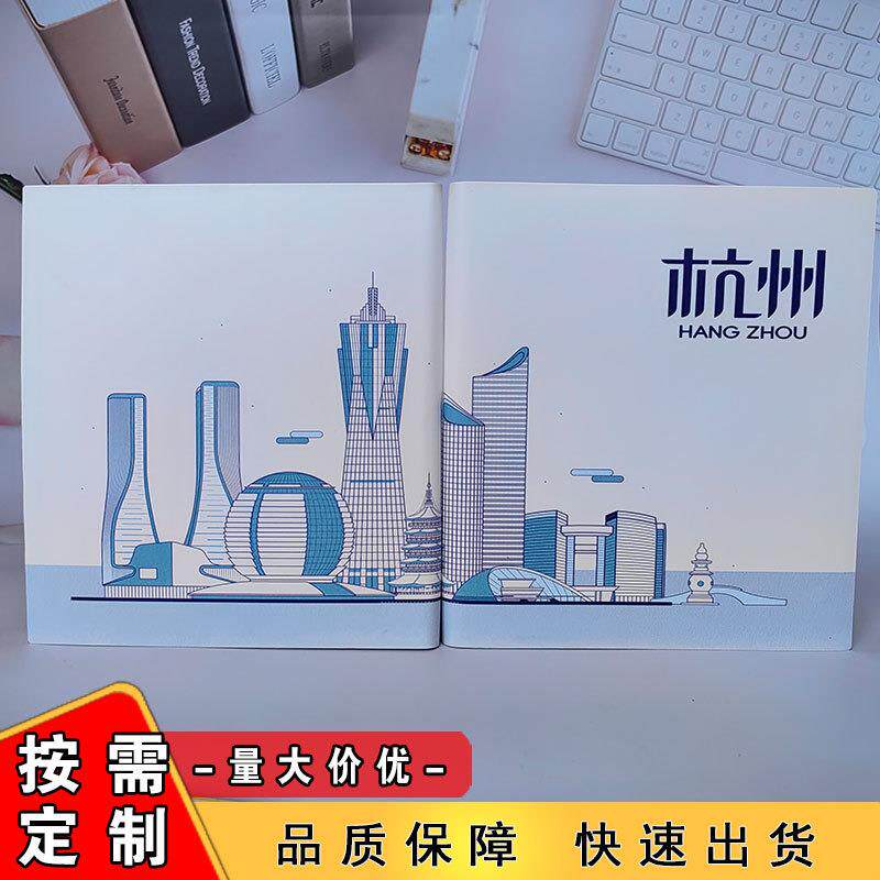 可定方形笔记本PU旅游打卡盖章本记事本空白通关文牒做手帐定做