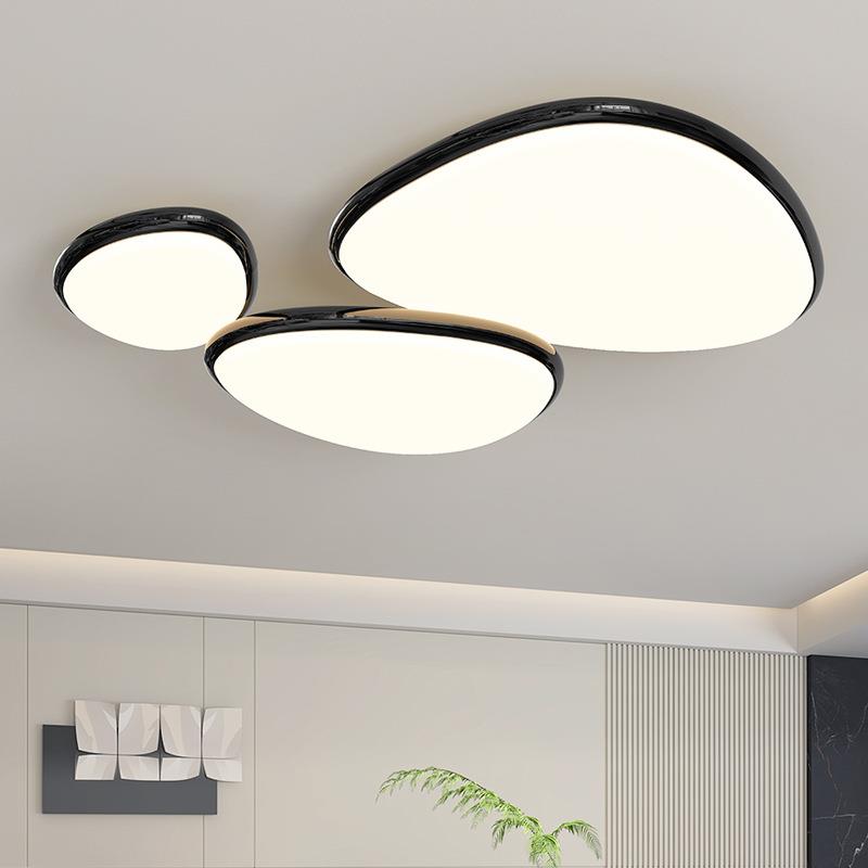 客厅吸卧顶灯现代简约油41311风鹅卵石大厅主灯全光谱护眼奶室灯