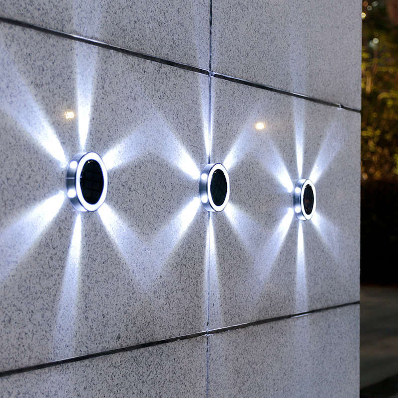 新款太阳能地埋灯户外庭院花园草坪灯院子楼梯家用洗墙灯防水壁灯