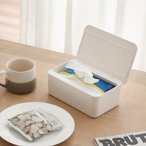 Japanese-style wet wipe box with lid, dust-proof wet wipe st