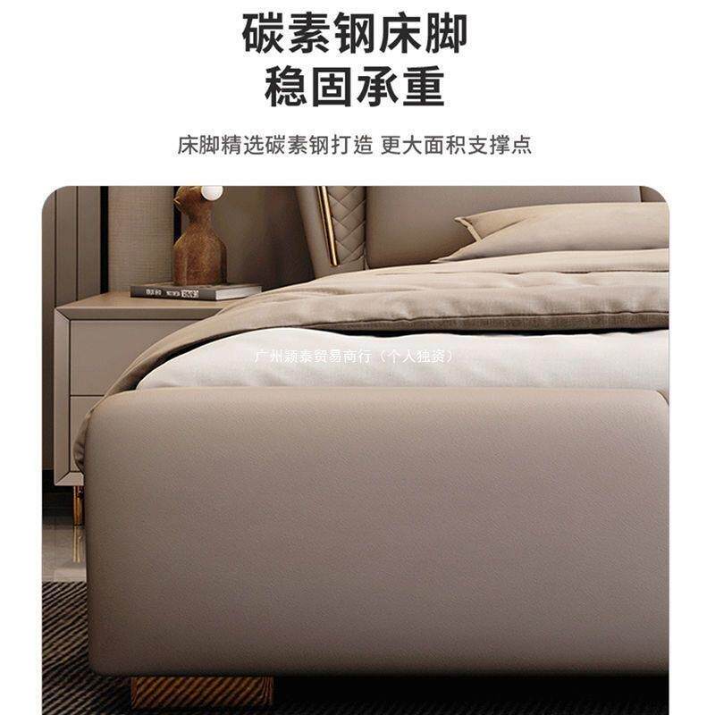 现代简床成人欧式双床1.8x2主卧1.5米米流行款婚床55687212皮艺约