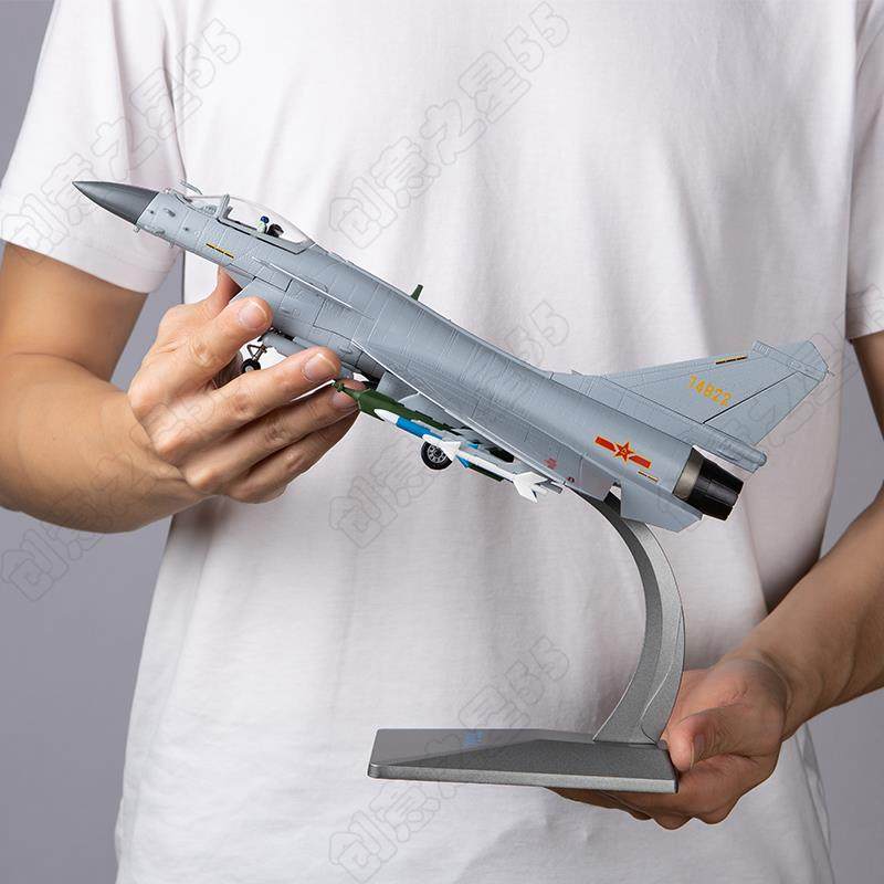 新款1型:8歼10战斗机 模合战金仿真歼十4J-10飞机模型 歼10B斗机