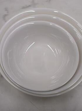 White melamine creative round platter, suitable for hotel ho
