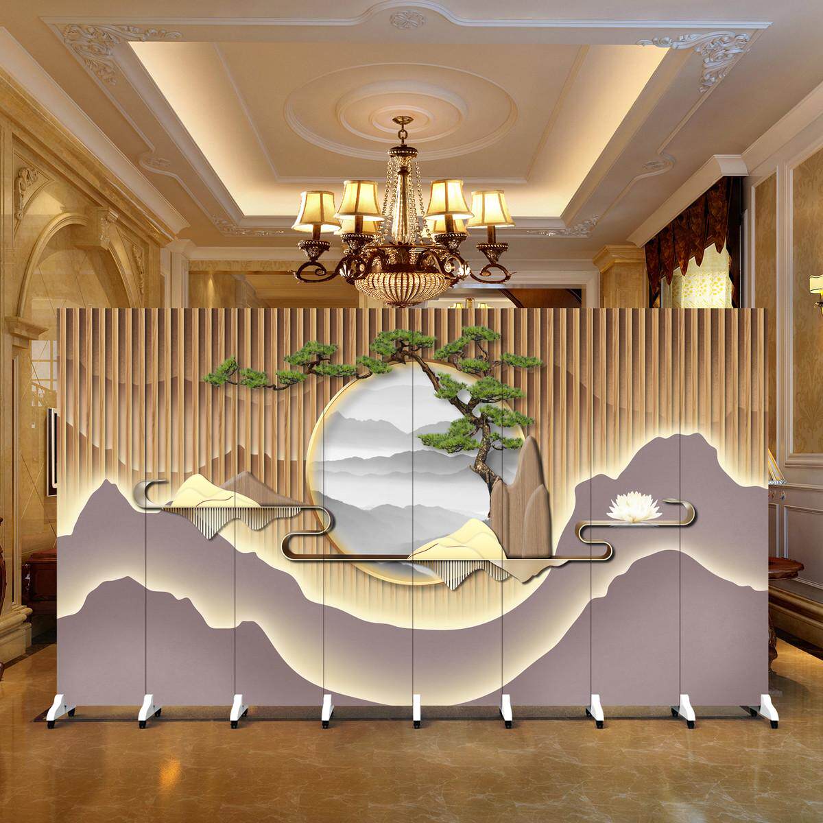 新中式屏风隔断客厅办公室酒店入门遮挡折叠移动饭店包间复古高端,住宅家具,庭院屏风,淘宝优惠券,粉丝福利购,淘宝优惠卷