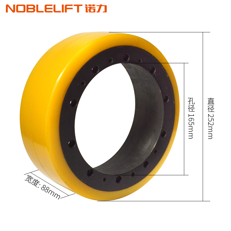 电动叉车252驱动轮诺*电动车主全psb88s力轮胎托盘堆轮高车动轮