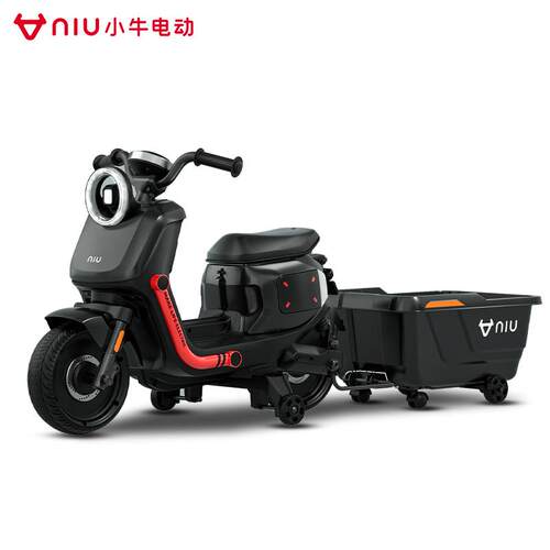 高档小牛动新款U电Qi+儿童动车U2小电学生具充电玩车宝宝电瓶车