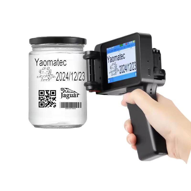 Yaomatec12.7mm手持喷码机日期批号打印易拉罐瓶塑料袋铝箔袋打码