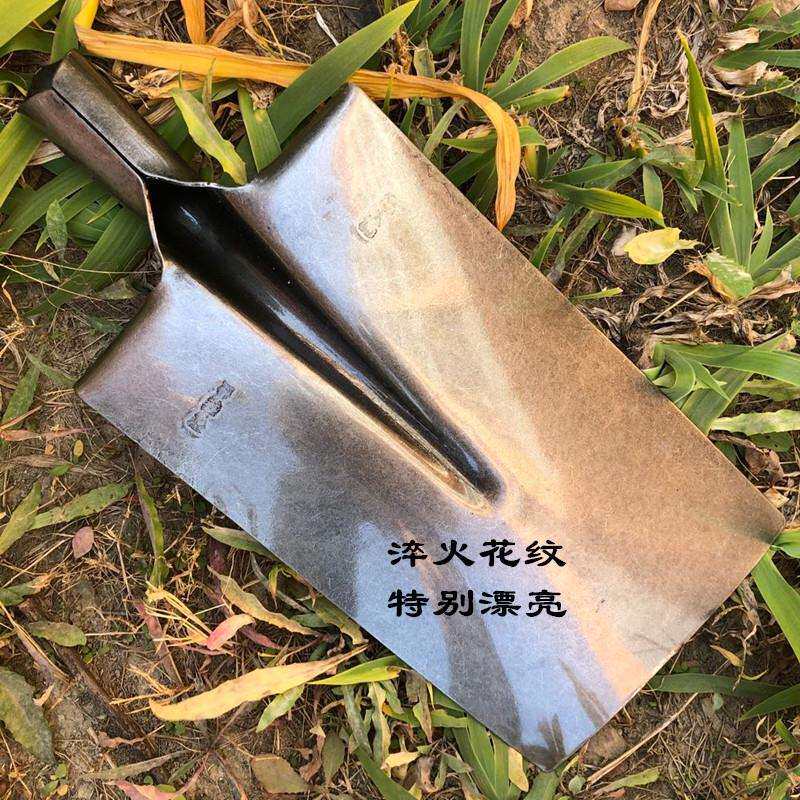 519YV钢泥铁锹加平头铲头高锹碳锰钢农用园林厚锨挖土植树