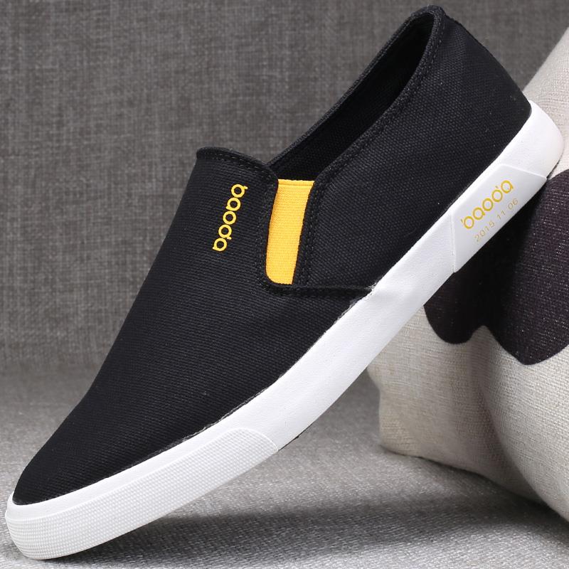 高档平底潮休闲鞋板鞋脚蹬男鞋2鞋025新款春夏一季懒人鞋子开男士