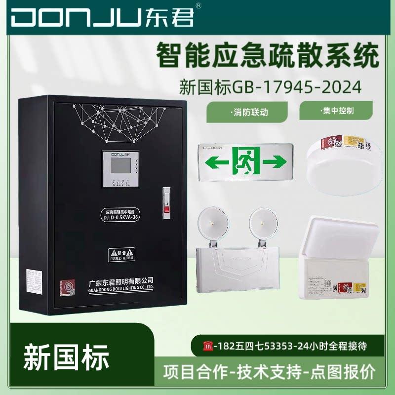东君应急照明集中电源箱DJ-D-0.5KVA150W300W1KVA36V专用分配电箱
