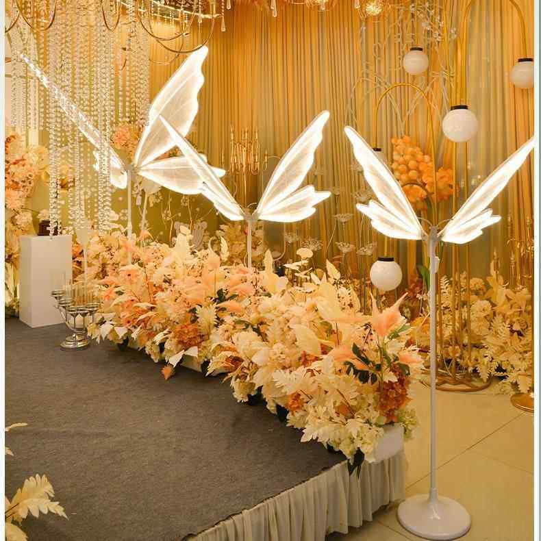 婚礼婚庆道具路引灯发光蝴蝶婚迎礼宾区WJS堂装饰顶摆灯布置件路