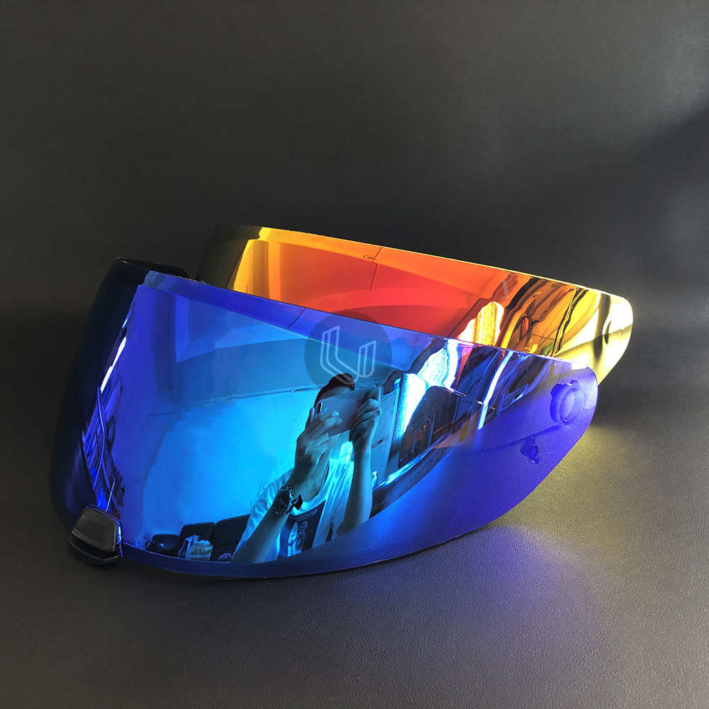 适用HJ  C70 IS-17 FG-ST头盔镜片变色镜片电镀金银日夜通用镜片