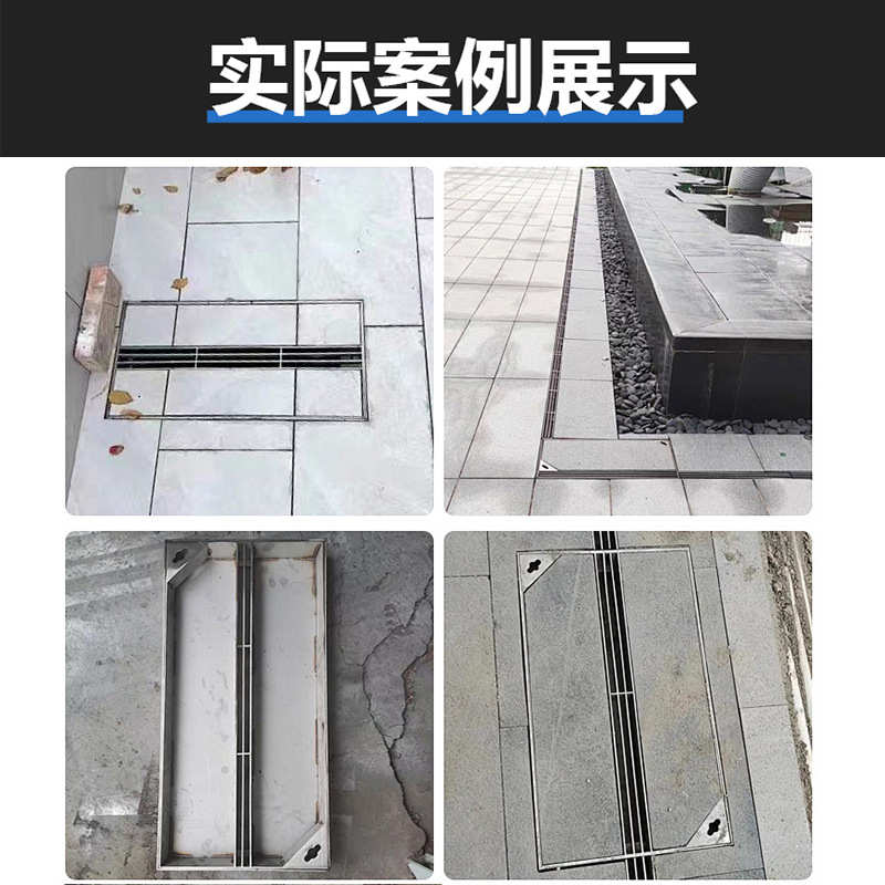定制304不锈钢检修井盖板线性不锈钢检修井盖市政道路排水沟