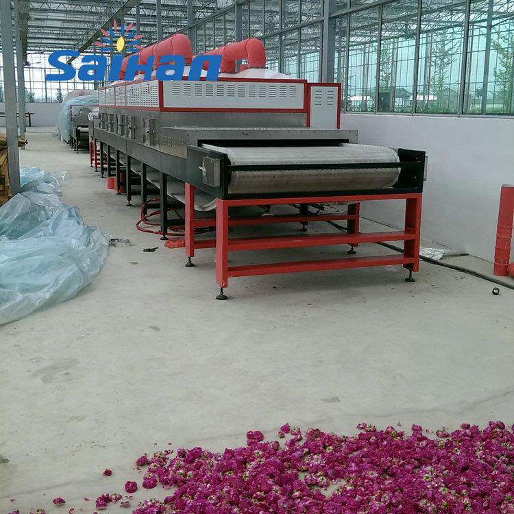 30千瓦玫瑰花玉米皮微波烘干杀菌设备冬虫夏草微波烘干杀菌设备