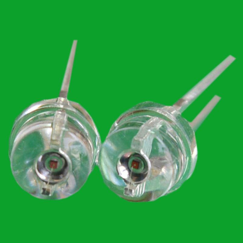 现货 5mm草帽琥珀色灯珠 橘黄色led 短脚草帽散光夜灯