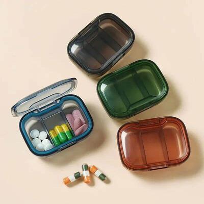 Mini Medicine Pills Box Drug Storage Box Pills Dispenser Pil